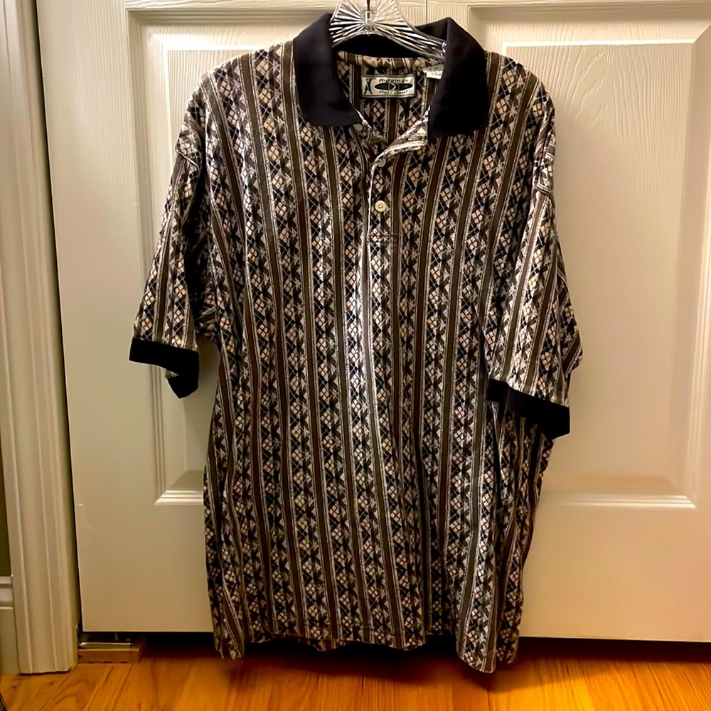 Vintage Riggings Golf Gear pattern design polo XL